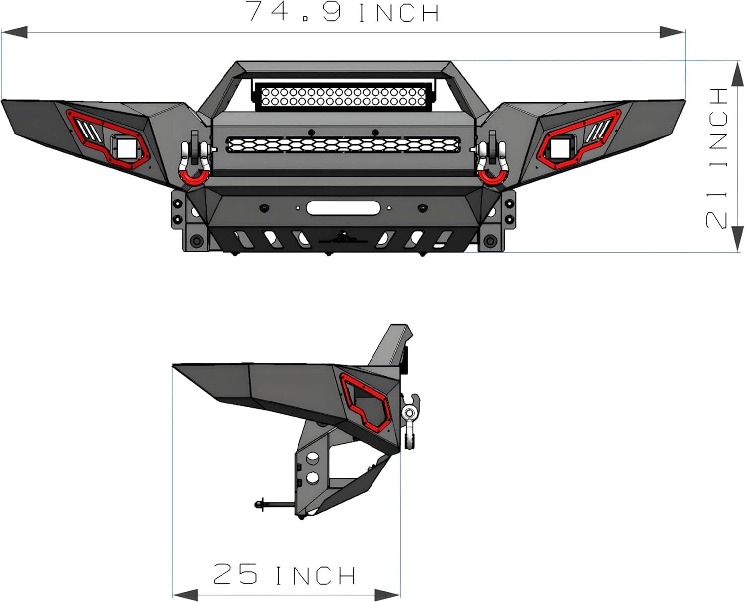 Cost-Effective Carbon Steel Bumper for Tacoma 05-15 - Elevate Your Off-Road Game