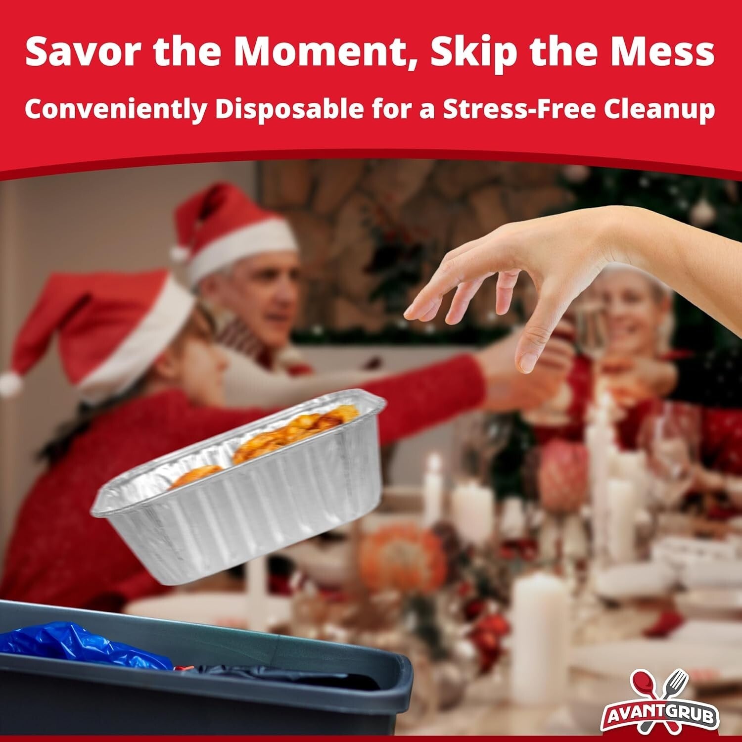 Disposable Aluminum Baking Trays 6x3.75in - Perfect for Holidays & Fundraisers