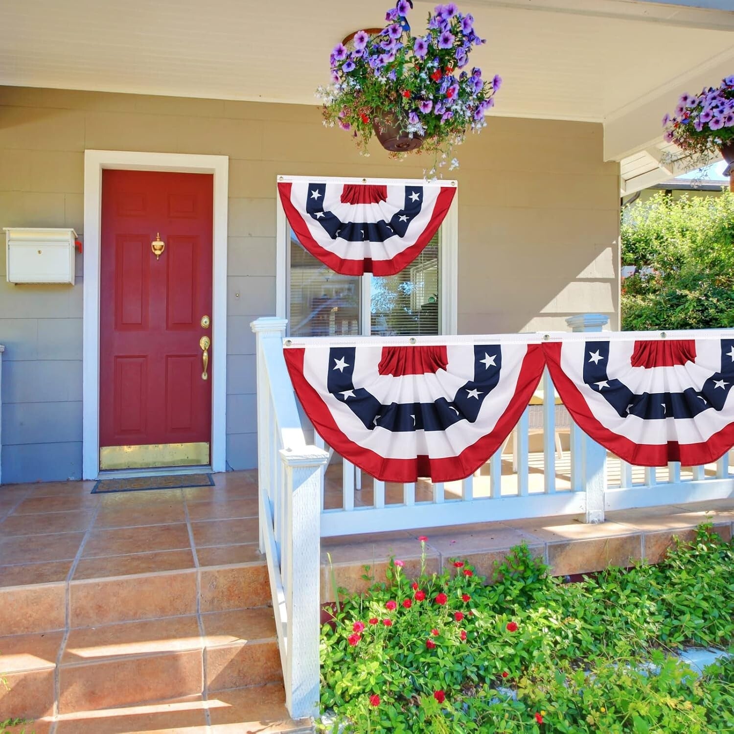 Celebrate with 12 Foldable American Flag Banners - 3x6 Feet for Patriotic Events