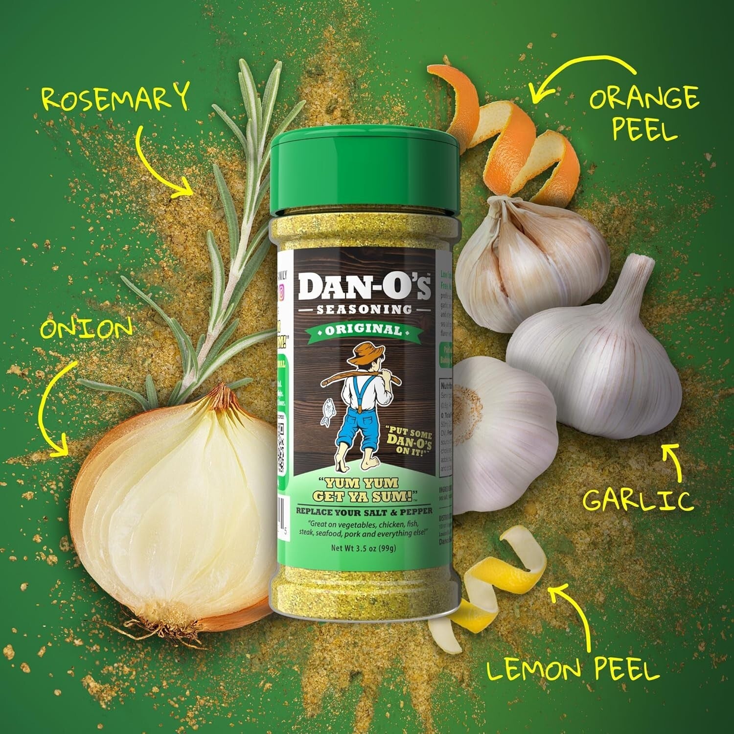 Dan-O's 6-Bottle Seasoning Pantry Pack - Bold All-Purpose Flavors for Every Dish