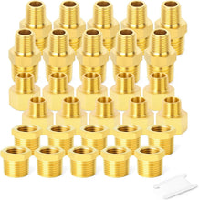 Load image into Gallery viewer, 30-Piece Brass NPT Pipe Fitting Set - Hex Bushing &amp; Reducers for Plumbing