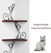 Load image into Gallery viewer, Versatile Walnut Finish Corner Shelf – Decorate and Organize Your Home Stylishly
