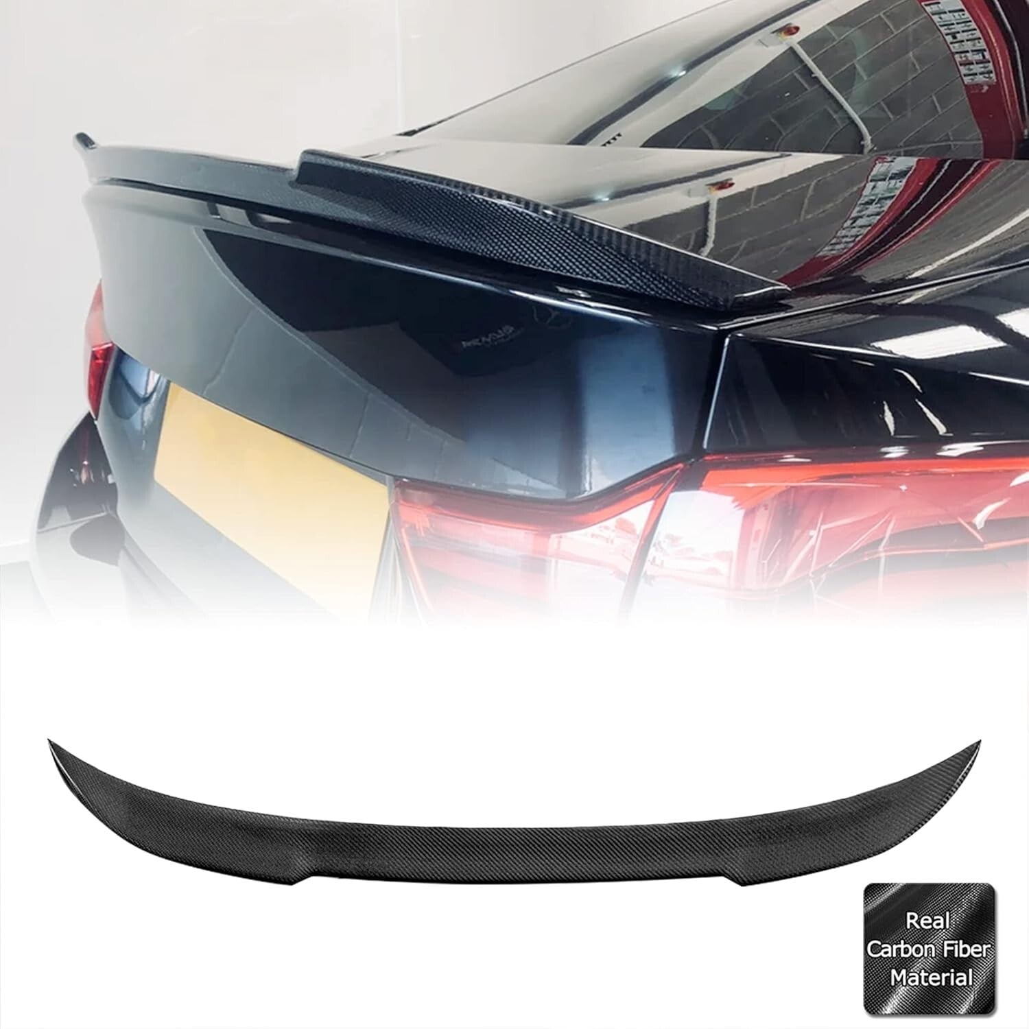 Easy Install Carbon Fiber Trunk Spoiler for 2013-2018 BMW F30 Sedan & F80 M3