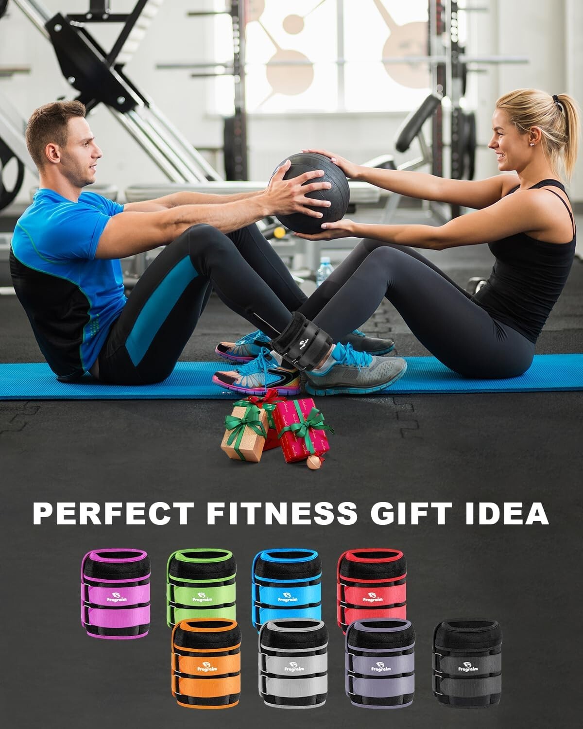 20 Lbs Removable Adjustable Ankle Weights – Perfect for Gym and Rehabilitation