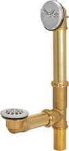 Load image into Gallery viewer, Chrome-Plated Brass Bathtub Drain Kit with Efficient Hair Catcher Included