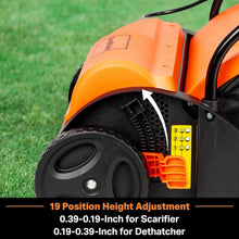 Load image into Gallery viewer, Powerful 13-Inch Corded Electric Scarifier &amp; Dethatcher - Compact and Efficient