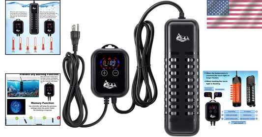 Advanced 800W Submersible Fish Tank Heater with External Temperature Control