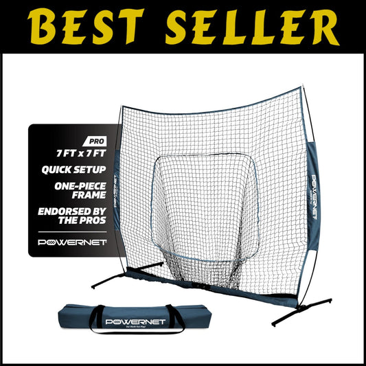 Professional-Grade 7x7 Baseball & Softball Net - Collapsible & Stable Design