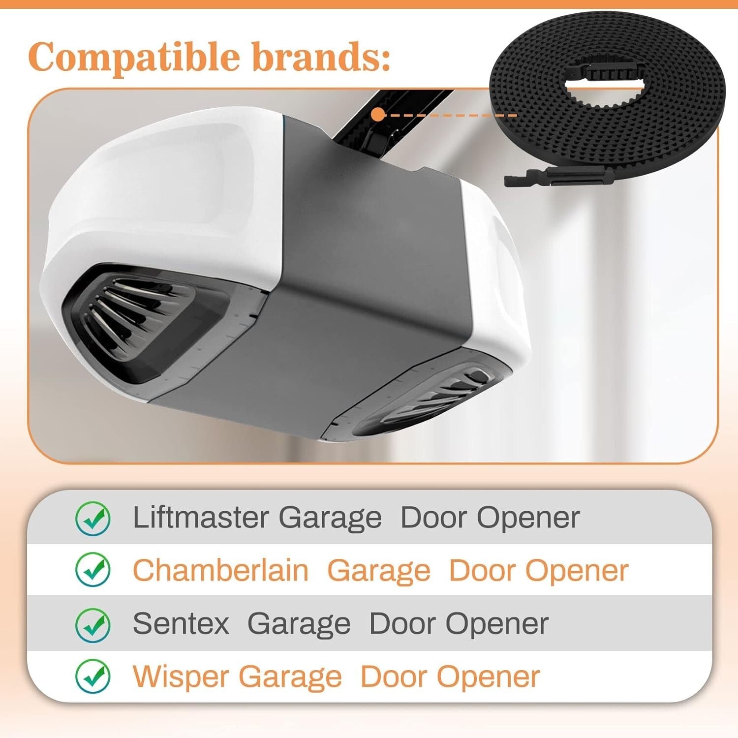 41A5250 Drive Belt Replacement: Quiet Operation for Chamberlain Garage Openers