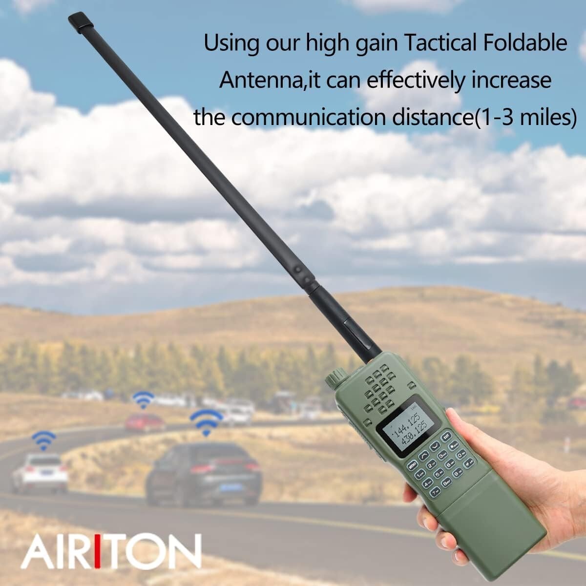 Military Grade 10W Two Way Radio Pack with Rechargeable Batteries and Antennas