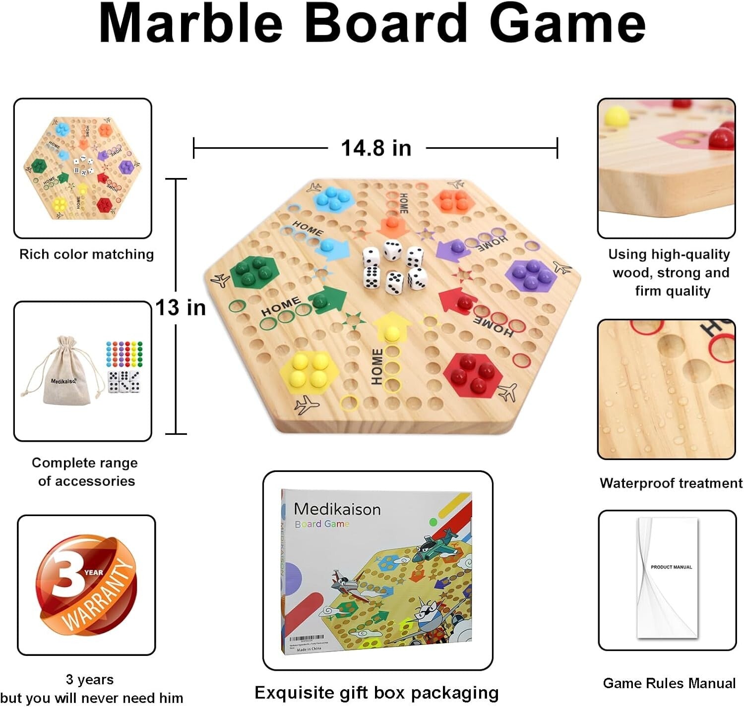 Eco-Friendly Wahoo Board Game - Engaging Strategy Game with Beautiful Packaging