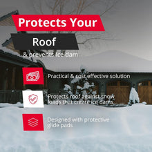 Load image into Gallery viewer, Durable Aluminum Roof Rake - 20 ft Snow Removal Tool for Efficient Clearing