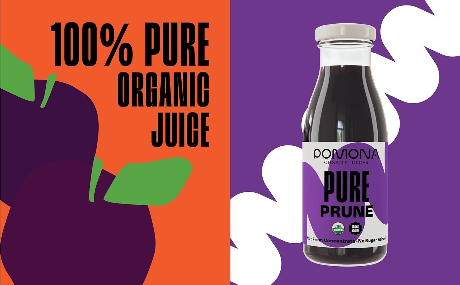 Refreshing 100% Pure Prune Juice - 12 Bottles, No Additives, Vegan-Friendly