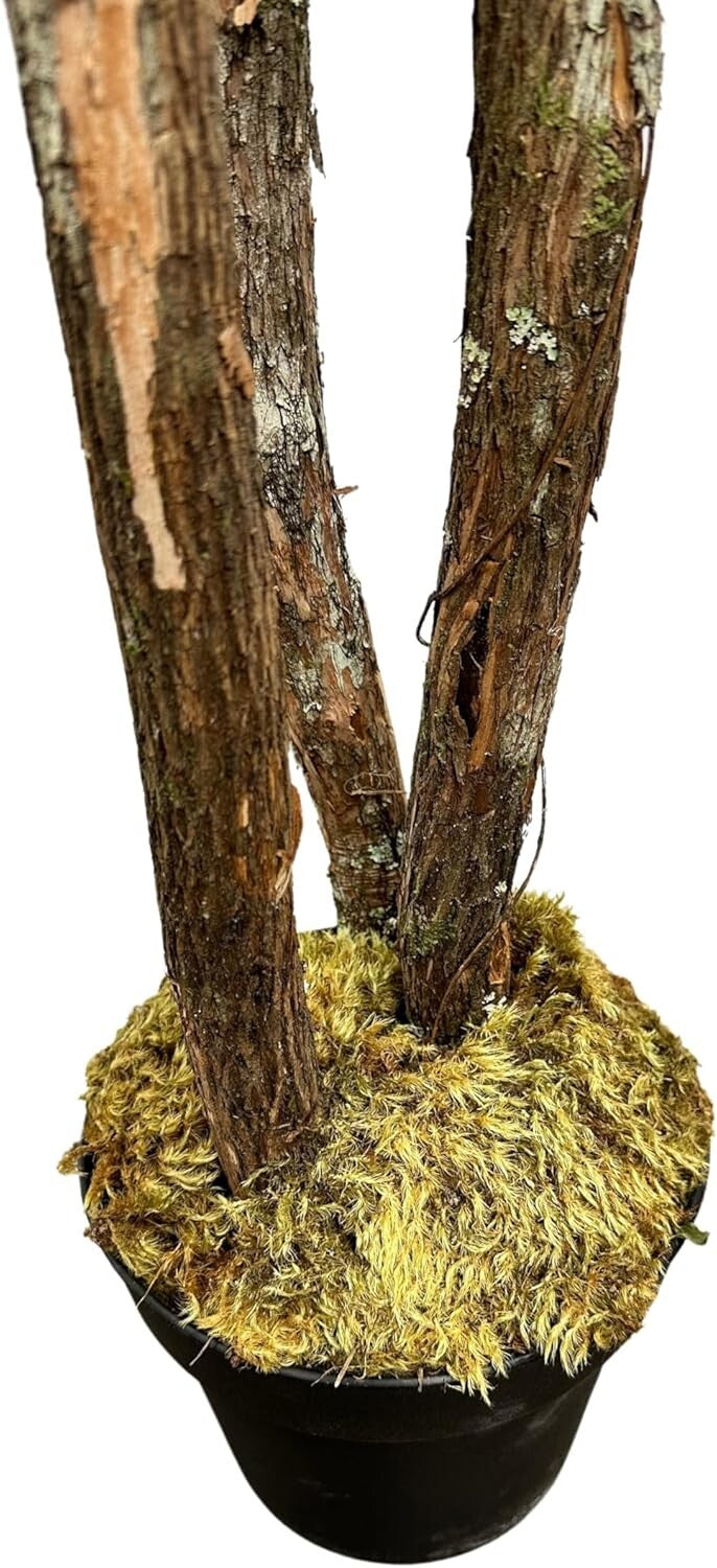 Ethically Sourced Real Wood 3-Tier Olive Tree - 6.5ft Hypoallergenic Decor