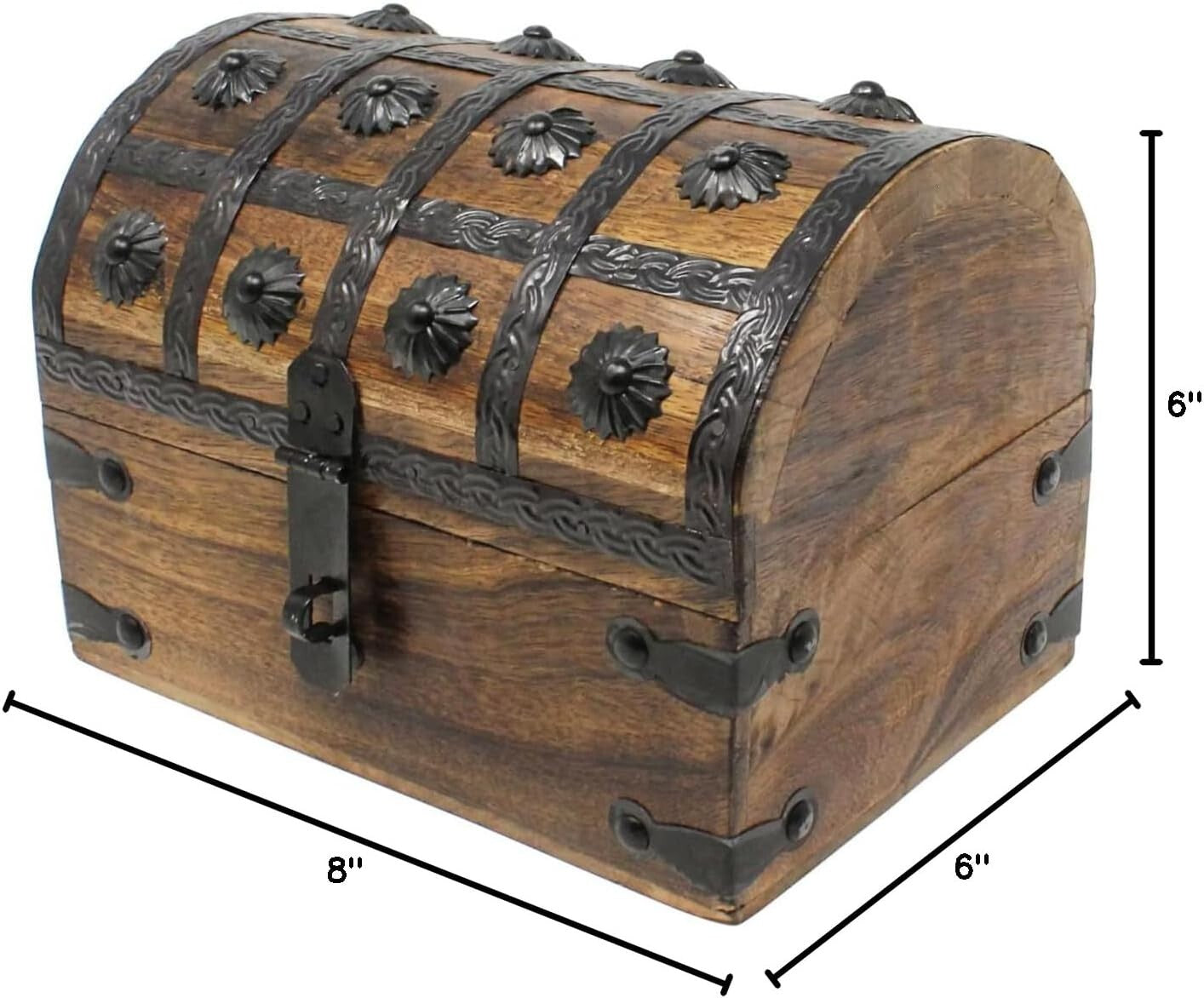 Ultimate Pirate Adventure Chest: Treasure Box with Coins & Map - 6 Pounds