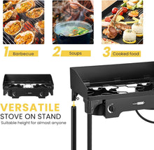 Load image into Gallery viewer, Portable 150,000 BTU Camp Stove with Detachable Legs - Ideal for Outdoor Cooking