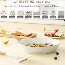 Load image into Gallery viewer, PFAS-Free Elegant Pink Ceramic Cookware Set – 12 Pieces for Gastronomic Delights