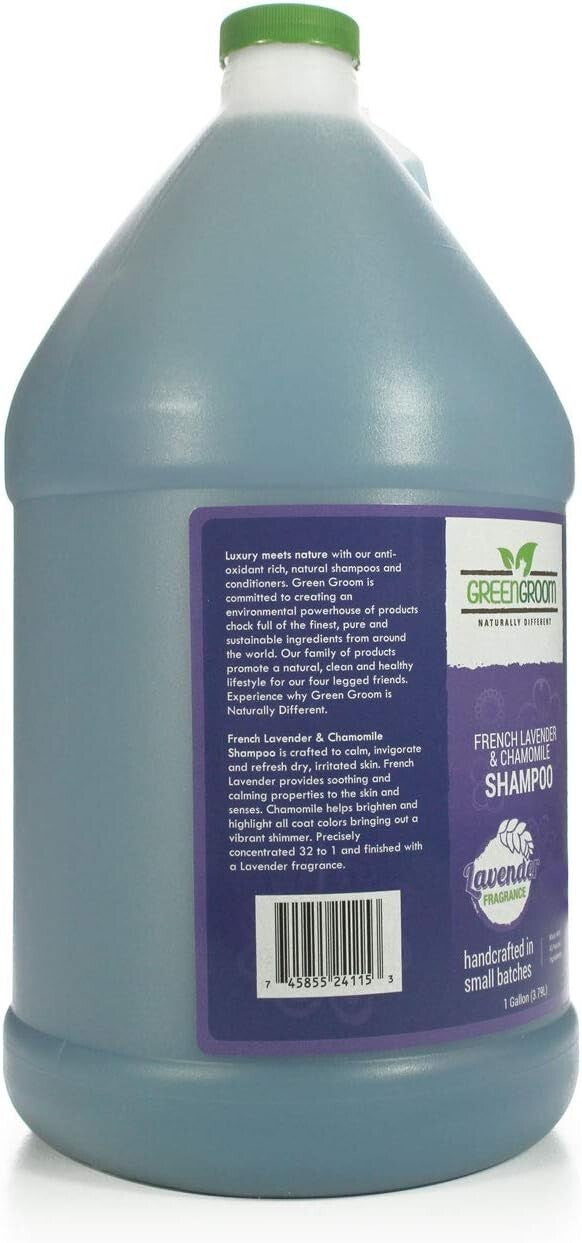 Calming 1 Gallon Dog Shampoo with Chamomile & Lavender - Hydrating & Deodorizing