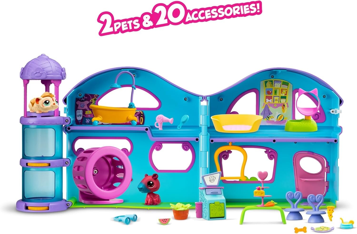LPS Gen 7 Playset with 2 Pets & 20 Accessories - Ultimate Kidult Toy for Ages 4+