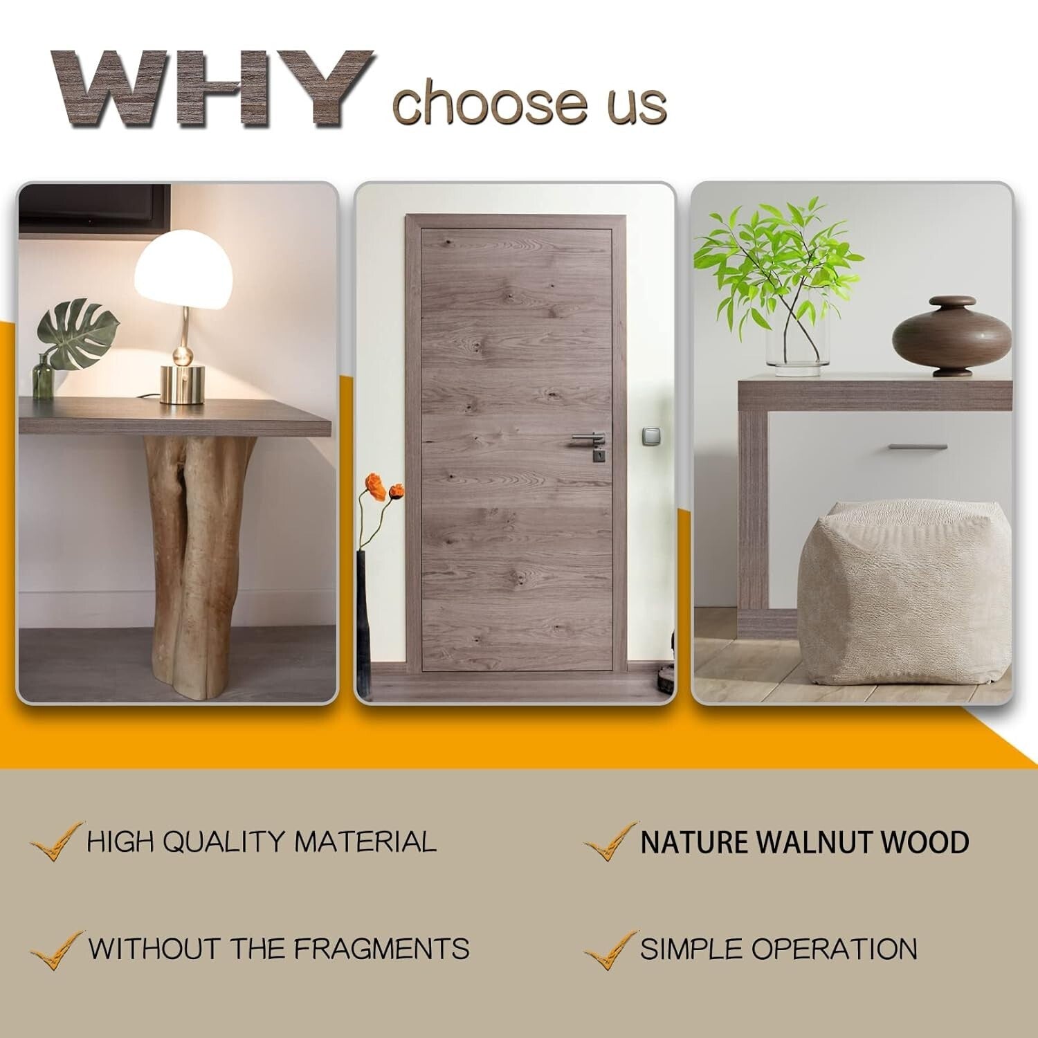 2'' x 250ft Pre-Glued S-Walnut Veneer Edge Banding - Quality Furniture Solution