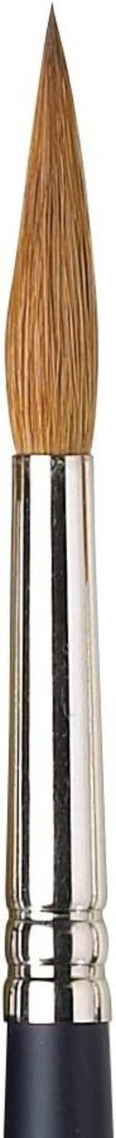 Deluxe Synthetic Sable Watercolor Brush - #8 Pointed Round for Fine Detailing