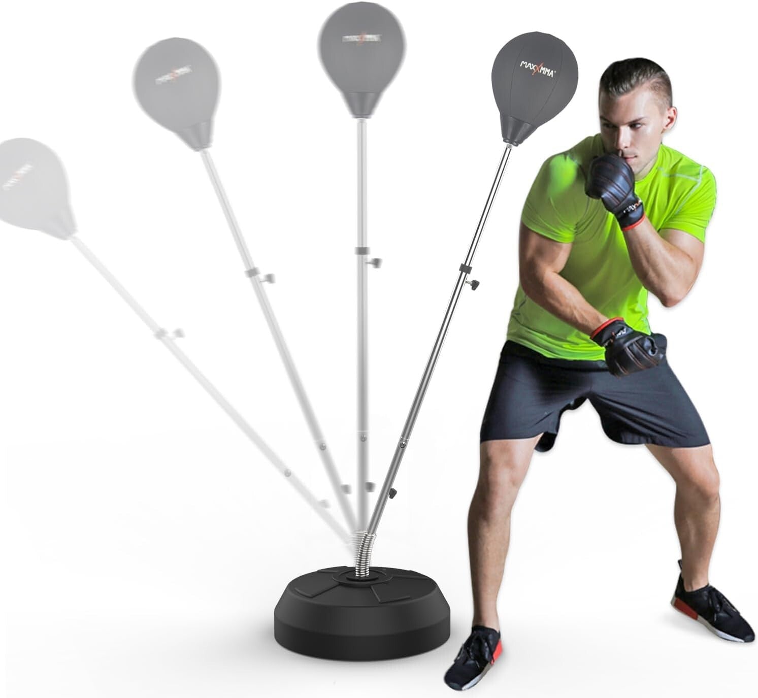 Height-Adjustable Reflex Boxing Bag Kit - Ideal for All Ages and Skill Levels