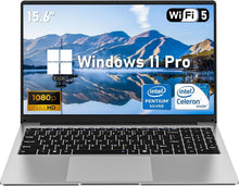 Load image into Gallery viewer, Portable 15.6'' Laptop with 8GB RAM, 256GB SSD &amp; Full HD Display - Sleek Design