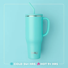 Load image into Gallery viewer, Sleek 40oz Insulated Tumbler for Brides - Includes Handle &amp; Reusable Straw