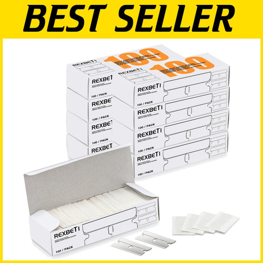 800 Individually Wrapped Razor Blades for Safe and Efficient Surface Scraping