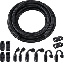 Load image into Gallery viewer, Versatile 6AN Fuel Line Kit - 20FT Nylon Braided Hose, Maximum Pressure 750psi
