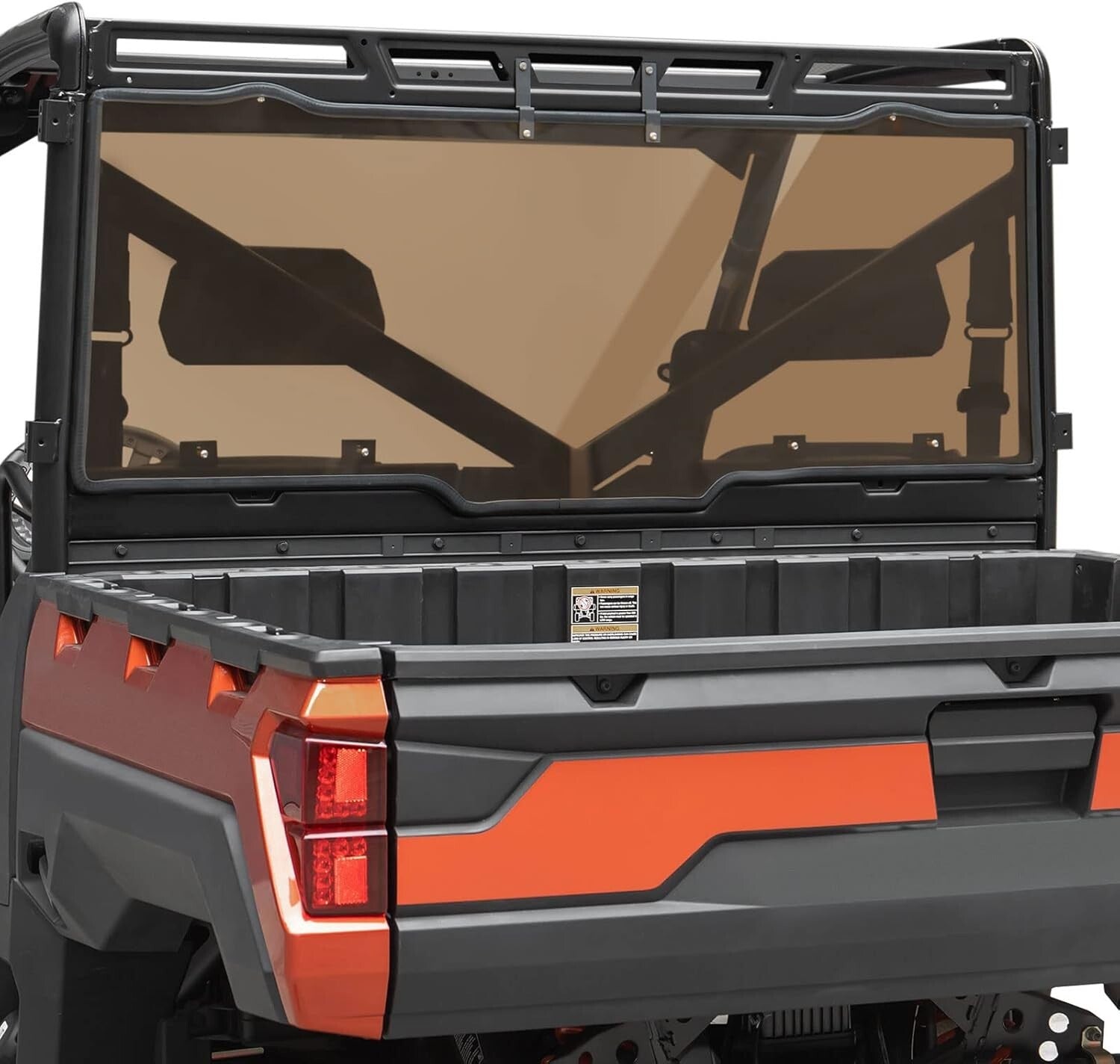 Durable Hard-Coated PC Rear Windshield for Polaris Ranger Models 2017-2025