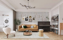 Load image into Gallery viewer, Removable Light Brown Wood Grain Wallpaper - Self-Adhesive for Modern Spaces