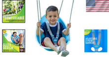 Load image into Gallery viewer, Adjustable Toddler Swing with 3-Point Harness - Perfect for Ages 6-36 Months
