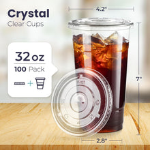 Load image into Gallery viewer, Ultimate 100-Pack Clear Iced Coffee Cups with Tight Seal Lids - Great for Events