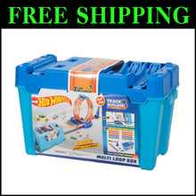 Load image into Gallery viewer, Creative Toy Car Track Builder with 10ft of Track &amp; Stunts in Storage Bin
