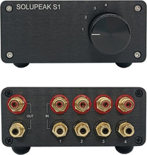Load image into Gallery viewer, Sturdy 4 in 1 RCA Audio Switcher with Gold-Plated Connectors for Audiophiles