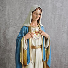 Load image into Gallery viewer, Stylish 16.5" Renaissance Mary Statue - Artistic Stone Resin for Faithful Spaces