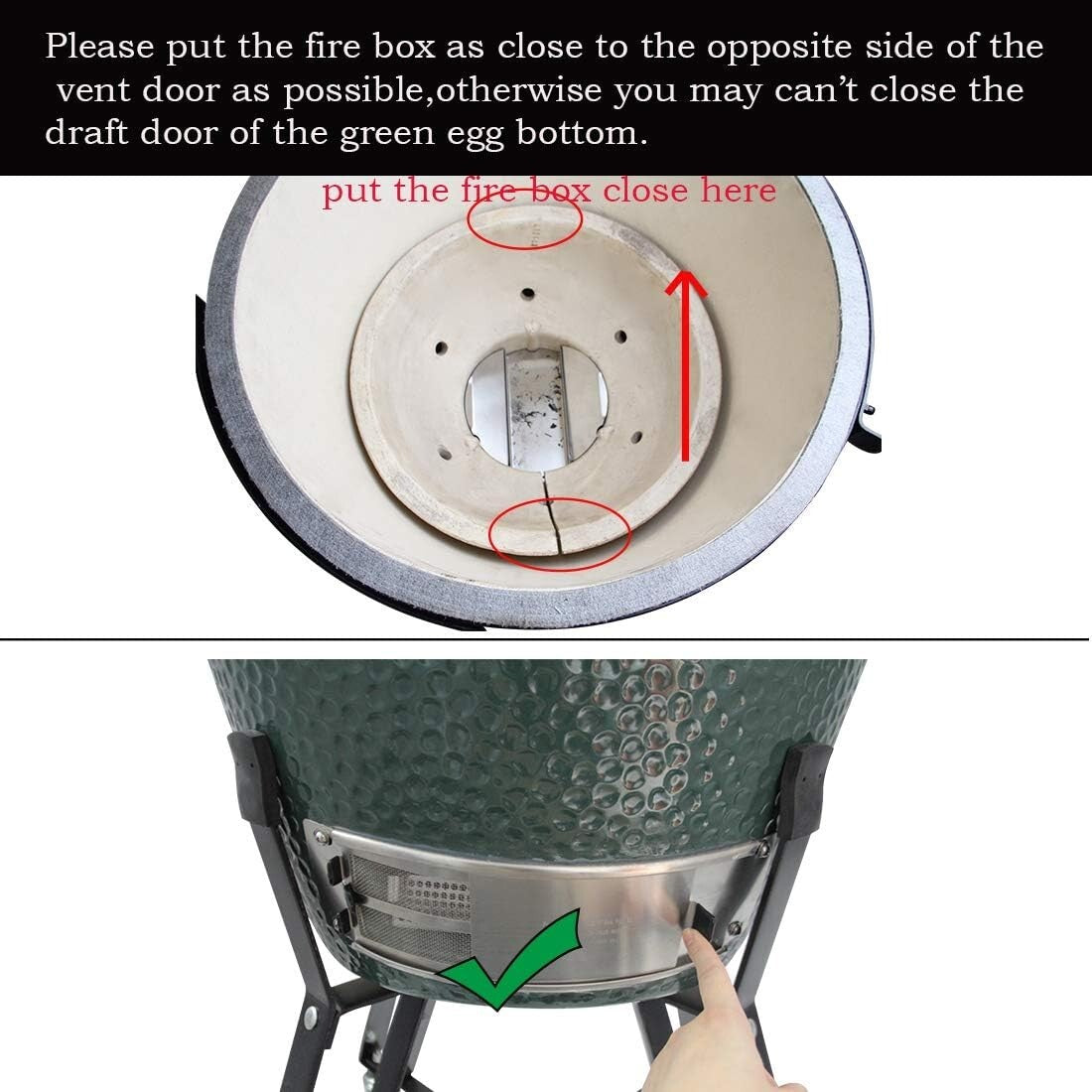 Innovative Ash Drawer Accessory for Large Big Green Egg - Quick & Easy Clean-Up