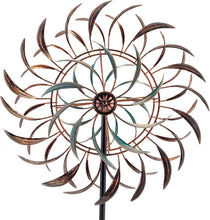Load image into Gallery viewer, Large 360-Degree Copper Wind Spinner - Stunning Outdoor Kinetic Sculpture