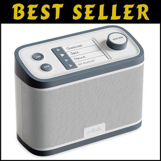 Simple Use FM Radio and MP3 Music Player for Seniors, Visually Impaired