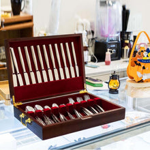 Load image into Gallery viewer, Chic Silverware Box with Carry Handle - Perfect Flatware Chest for Any Occasion