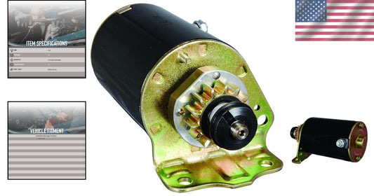 New Replacement Starter Compatible with Briggs & Stratton, 14-Tooth 12V Motor