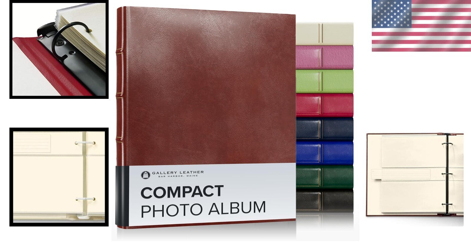 Elegant Handcrafted 4x6 Photo Album - 3 Ring Binder for Cherished Memories