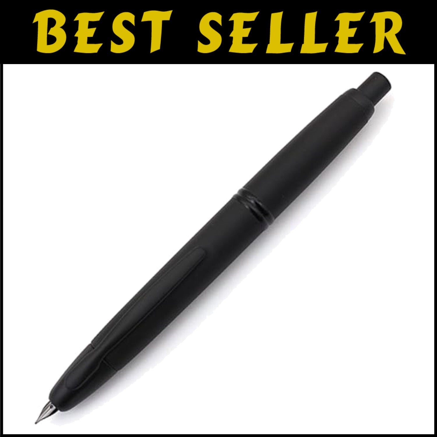 Vanishing Point Collection Refillable Fountain Pen - Matte Black with Broad Nib