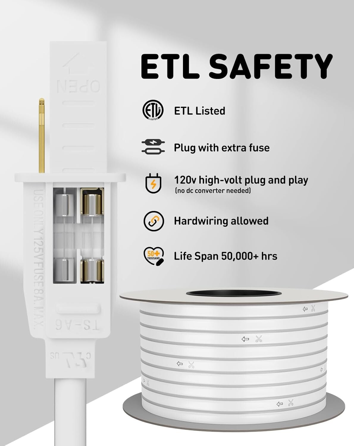Bright 82FT LED Rope Lights, Connectable & IP65 Certified for Indoor/Outdoor Use