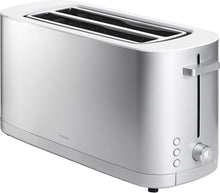 Load image into Gallery viewer, Premium 2-Slice Long Slot Toaster with Defrost and Reheat Functions in Silver