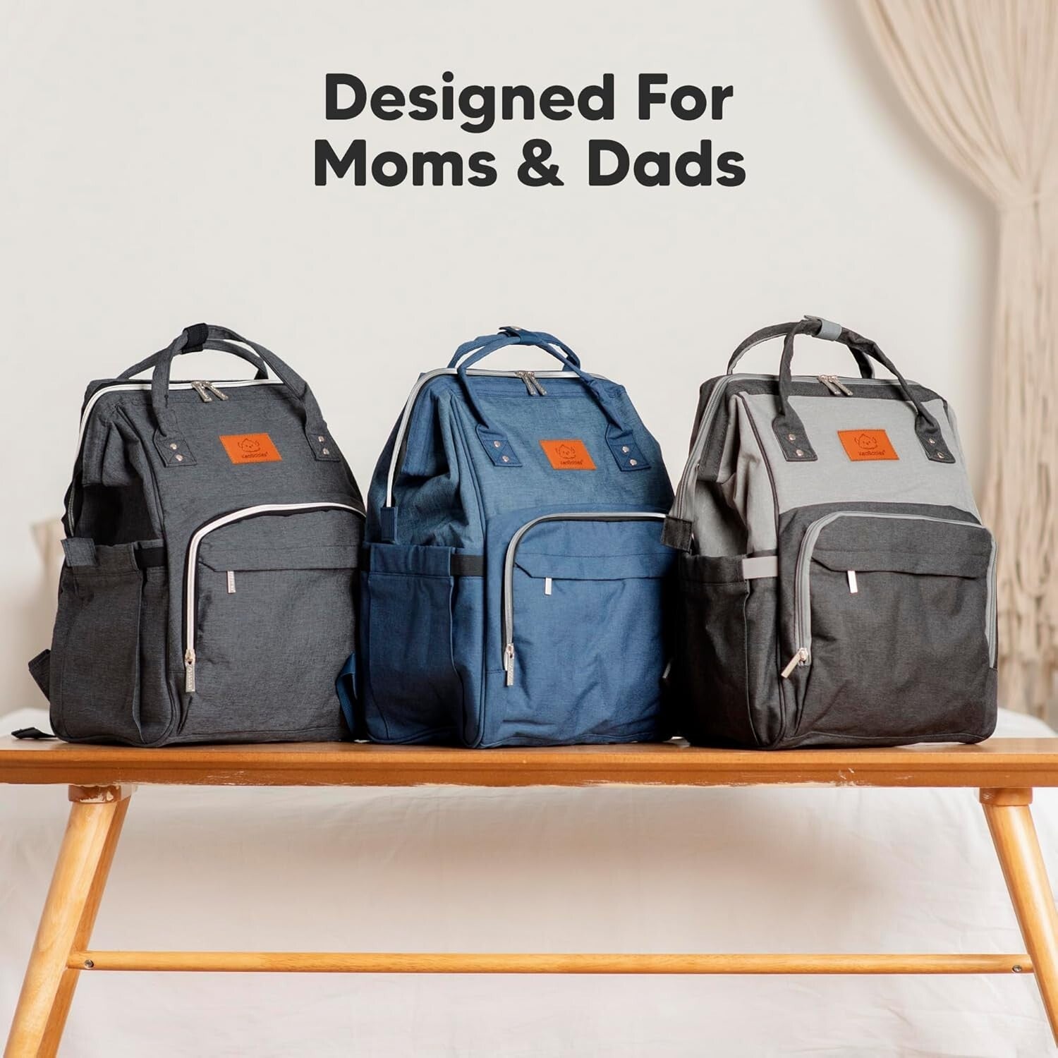 Durable Water-Resistant Diaper Backpack - Spacious and Hands-Free for Parents