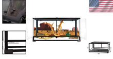 Load image into Gallery viewer, Easy-Access 50-Gallon Reptile Tank with Screen Ventilation &amp; Double Door Design