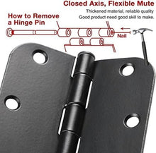 Load image into Gallery viewer, Durable 3.5 Inch Matte Black Door Hinges – 48 Pack for Effortless Home Upgrades