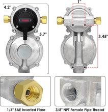 Load image into Gallery viewer, Efficient RV Propane Regulator with No-Interrupt Changeover &amp; 18" Braided Hoses